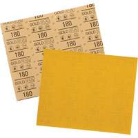 Gold Abrasive Sheet 12545, 9" x 11", 180 Grit, Aluminum Oxide O-Max