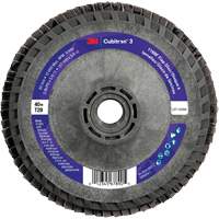 Cubitron 3 Conical  Flap Disc with Quick Change 1169F, 5" x 5/8"-11, Type T29, 40+ Grit, Ceramic O-Max