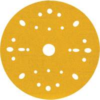 Hookit Gold Abrasive Disc, 6" Dia., 120 Grit, Aluminum Oxide, C-Weight O-Max