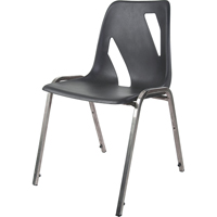 Stacking Chair, Vinyl, 31" High, 275 lbs. Capacity, Black OA275 | O-Max