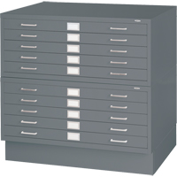 Steel Plan Files, 5 Drawers, 40-3/8" W x 29-3/8" D x 16-1/2" H O-Max