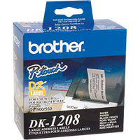 &eacute;tiquettes d'adresse de s&eacute;rie DK, 1-1/2" la x 3-1/2" la x Blanc O-Max