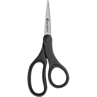 KleenEarth Hard Handle Scissors, 7", Rings Handle O-Max