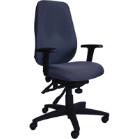 Chaises ergonomiques de s&eacute;rie petite Cierra, Tissu, Gris, Capacit&eacute; 300 lb O-Max