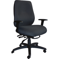 Chaises ergonomiques robustes Cierra , Tissu, Noir, Capacit&eacute; 400 lb O-Max