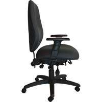 Chaises ergonomiques robustes Cierra , Tissu, Noir, Capacit&eacute; 400 lb O-Max