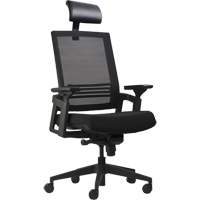 Chaises de bureau A-37 Activ, Mailles, Noir, Capacit&eacute; 275 lb O-Max