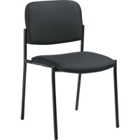Chaises sans accoudoirs empilables, Tissu, Hauteur 32", Capacit&eacute; 300 lb, Charbon O-Max