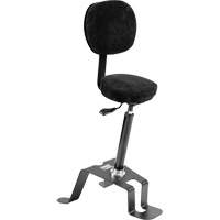 Chaise ergonomique de calibre industriel TA300<sup>MC</sup>, Mobile, Ajustable, 24" - 34", Vinyle Siège, Noir/gris OP496 | O-Max