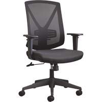 Chaise de bureau Activ A-47 Synchro, Tissu, Noir, Capacit&eacute; 275 lb O-Max
