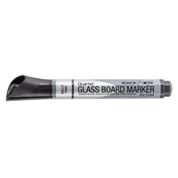 Marqueur effaçable &agrave; sec pour verre de premi&egrave;re qualit&eacute;, Noir, Pointe Ronde O-Max