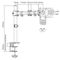 ActivErgo  Monitor Arm O-Max