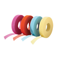 One-Wrap<sup>®</sup> Cable Management Tape, Hook & Loop, 25 yds x 5/8", Self-Grip, Yellow OQ535 | O-Max