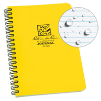 Side-Spiral Notebook, Soft Cover, Yellow, 64 Pages, 4-5/8" W x 7" L O-Max