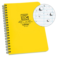 Side-Spiral Notebook, Soft Cover, Yellow, 64 Pages, 4-5/8" W x 7" L O-Max