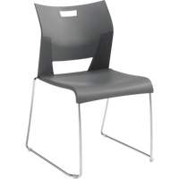 Duet™ Armless Training Chair, Plastic, 33-1/4" High, 350 lbs. Capacity, Grey OQ780 | O-Max
