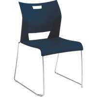 Duet™ Armless Training Chair, Plastic, 33-1/4" High, 350 lbs. Capacity, Blue OQ781 | O-Max