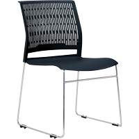 Activ™ Series Stacking Chairs, Polypropylene, 32-3/8" High, 275 lbs. Capacity, Black OQ954 | O-Max