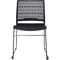 Activ™ Series Stacking Chairs, Polypropylene, 32-3/8" High, 275 lbs. Capacity, Black OQ954 | O-Max