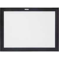 Black MDF Frame Whiteboard, Dry-Erase/Magnetic, 24" W x 18" H O-Max