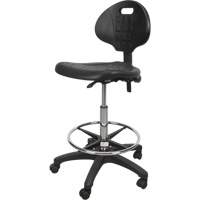 Tabouret robuste et ergonomique, Mobile, Ajustable Hauteur, Capacit&eacute; 250 lb O-Max