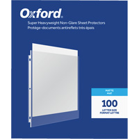 Oxford&reg; Heavyweight Non-Glare Sheet Protectors O-Max