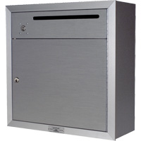 Boîte de collecte, Fixation En surface, 12-3/4" x 16-3/8", 2 portes, Aluminium OR348 | O-Max