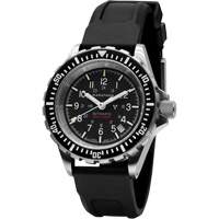 Large Diver's Automatic Watch, Digital, Battery Operated, 41 mm, Black O-Max