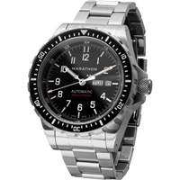 Jumbo Day/Date Automatic Watch with Stainless Steel Bracelet, Digital, Battery Operated, 46 mm, Silver O-Max