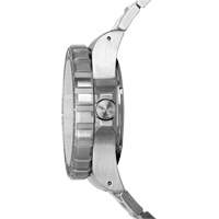 Très grande montre automatique avec jour/date avec bracelet en acier inoxydable, Numérique, À piles, 46 mm, Argent OR477 | O-Max