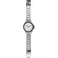 Très grande montre automatique édition arctique avec jour/date avec bracelet en acier inoxydable, Numérique, À piles, 46 mm, Argent OR478 | O-Max