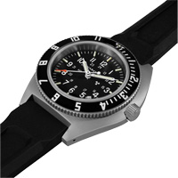 Montre Steel Navigator avec date sur ensemble bracelet en caoutchouc noir de trois morceaux, Numérique, À piles, 41 mm, Noir OR482 | O-Max