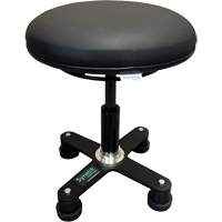 Tabouret ergonomique OmniStool, Mobile, Ajustable, Vinyle Si&egrave;ge, Noir O-Max