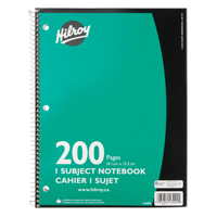 1 Subject Spiral Notebook O-Max