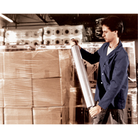 Hand Stretch Wrap, 80 Gauge (20.3 micrometers), 20" x 1000' O-Max
