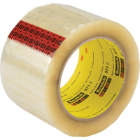Scotch&reg; Box Sealing Tape 371, Hot Melt Adhesive, 1.9 mils, 36 mm (1-1/2") x 914 m (2998') O-Max