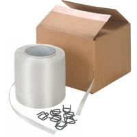 Feuillard en cordon li&eacute;, Polyester, 1/2" la x 750' lo O-Max