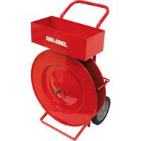 Strapping Dispenser, Polyester/Steel/Polypropylene Straps, 16" Core Dia., 2.875" Roll Width O-Max