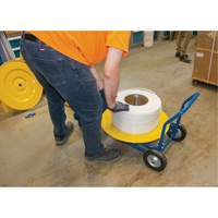 Strapping Dispenser, Polyester/Steel/Polypropylene Straps, 16"/8" Core Dia., 3"/8"/6" Roll Width O-Max