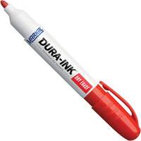 Dura-Ink&reg; Dry Erase Ink Markers, Red, Bullet Tip O-Max