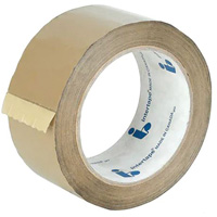 Box Sealing Tape, Hot Melt Adhesive, 1.6 mils, 48 mm (1-22/25") x 50 m (164') O-Max