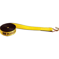 Winch Straps, Wire Hook, 2" W x 30' L, 1670 lbs. (751 kg) Working Load Limit O-Max