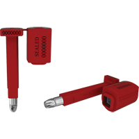 High Security Locktainer Security Seals, 3-1/4", Metal, Bolt Seal O-Max