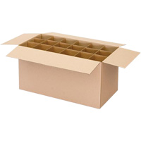 Aerosol Can Shipper Box, 12-1/4" L x 9-3/16" W x 10-5/16" H, Flute C O-Max