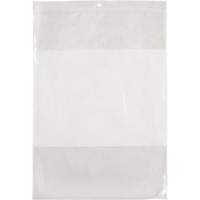 White Block Poly Bags, Reclosable, 12" x 9", 2 mils PF951 | O-Max