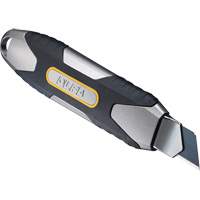 Knife with Auto-Lock, 18 mm, Carbon Steel, Heavy-Duty, Aluminum Handle O-Max