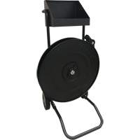 Strapping Dispenser, Polyester/Steel/Polypropylene Straps, 16"/8" Core Dia., 3"/8"/6" Roll Width O-Max
