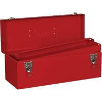 Tool Box, 7-1/8" D x 19" W x 7-1/2" H, Red O-Max