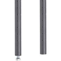 MONTANT ETAGERE STYLISEE14 1/2"H,VERRE FUME O-Max