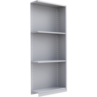 Interlok Shelving Unit, Steel, Boltless, 800 lbs. Capacity, 36" W x 88" H x 24" D O-Max